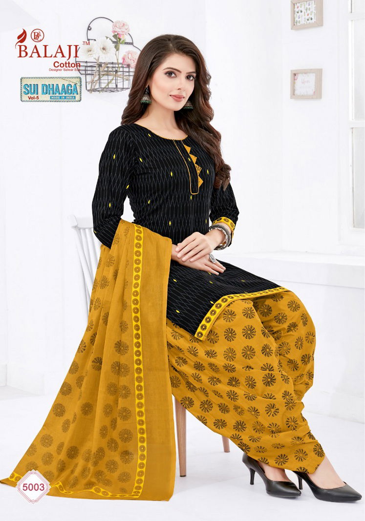 Balaji Sui Dhaga 5 Casual Wear Cotton Ready Made Dress Cotton Dress